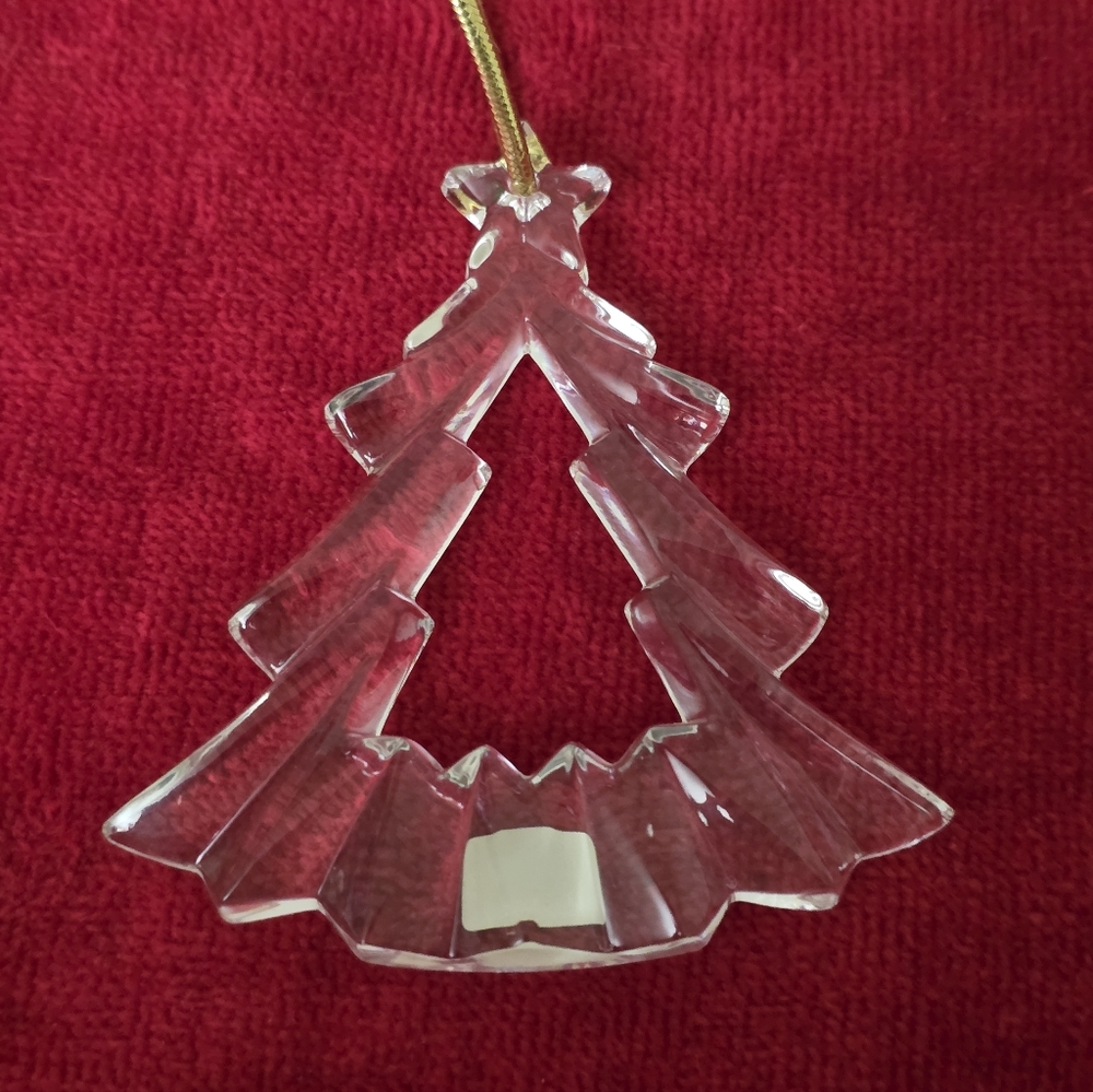 Mikasa Glass Tree Christmas Ornament